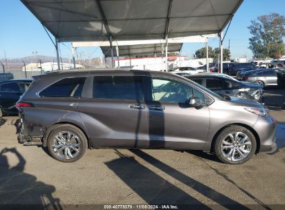 Lot #3035094971 2024 TOYOTA SIENNA PLATINUM