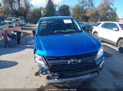 Lot #2990346849 2021 CHEVROLET COLORADO 4WD  SHORT BOX Z71