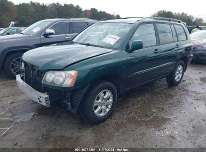 Lot #3035073238 2003 TOYOTA HIGHLANDER V6