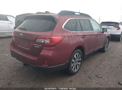 Lot #3035073217 2017 SUBARU OUTBACK 2.5I LIMITED