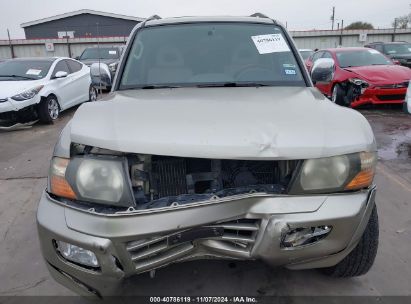 Lot #2997781071 2001 MITSUBISHI MONTERO LIMITED