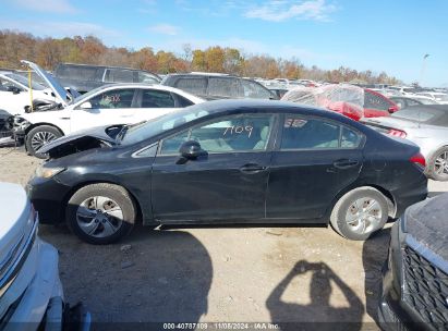 Lot #3035073151 2013 HONDA CIVIC LX