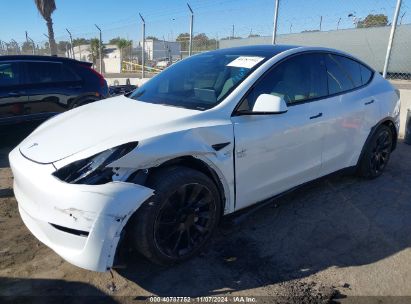 Lot #3035094915 2021 TESLA MODEL Y LONG RANGE DUAL MOTOR ALL-WHEEL DRIVE