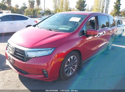 Lot #3035095614 2022 HONDA ODYSSEY EX-L