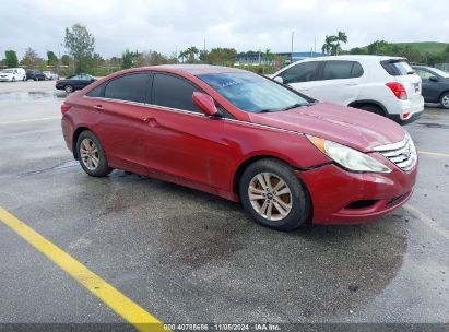 Lot #3035073078 2013 HYUNDAI SONATA GLS