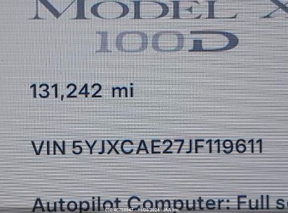 Lot #3035094904 2018 TESLA MODEL X