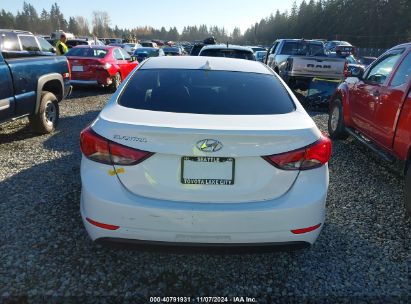 Lot #3035094873 2015 HYUNDAI ELANTRA SE