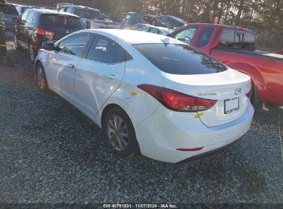 Lot #3035094873 2015 HYUNDAI ELANTRA SE