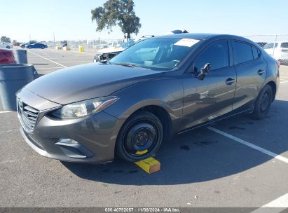 Lot #3056063387 2016 MAZDA MAZDA3 I SPORT