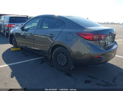 Lot #3056063387 2016 MAZDA MAZDA3 I SPORT