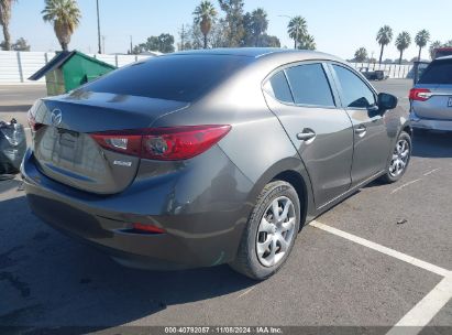 Lot #3056063387 2016 MAZDA MAZDA3 I SPORT