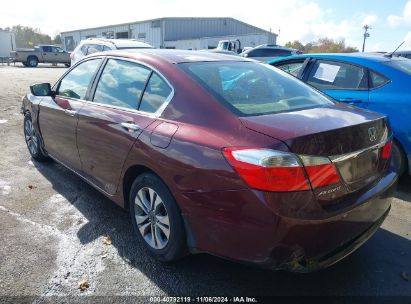 Lot #3035072967 2014 HONDA ACCORD LX