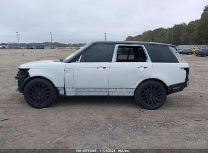 Lot #3035072850 2016 LAND ROVER RANGE ROVER 5.0L V8 SUPERCHARGED