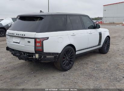 Lot #3035072850 2016 LAND ROVER RANGE ROVER 5.0L V8 SUPERCHARGED