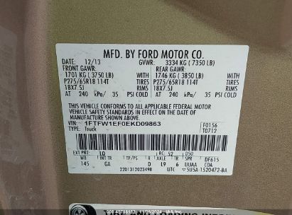 Lot #3050085894 2014 FORD F-150 XLT