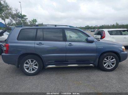 Lot #2992821423 2006 TOYOTA HIGHLANDER HYBRID LIMITED V6