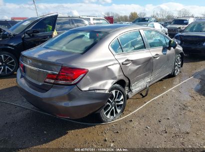 Lot #3035073433 2015 HONDA CIVIC EX