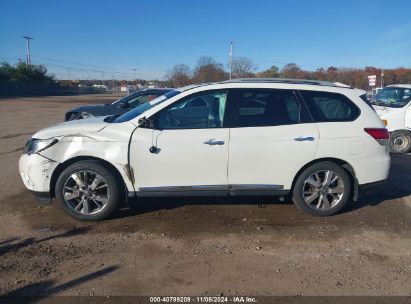 Lot #3042569584 2015 NISSAN PATHFINDER PLATINUM