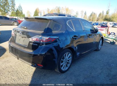 Lot #2992835290 2012 LEXUS CT 200H PREMIUM