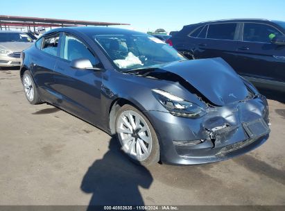 Lot #3035707881 2023 TESLA MODEL 3 REAR-WHEEL DRIVE