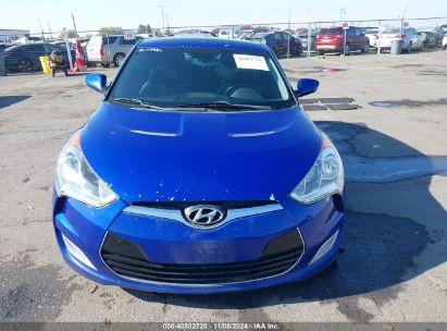 Lot #3035094793 2013 HYUNDAI VELOSTER BASE W/BLACK