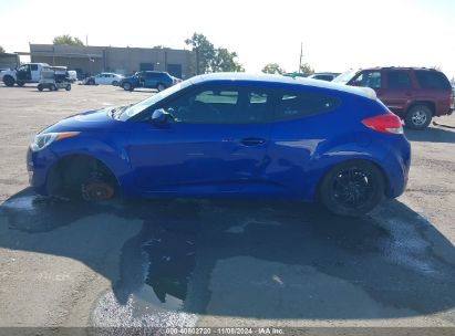 Lot #3035094793 2013 HYUNDAI VELOSTER BASE W/BLACK