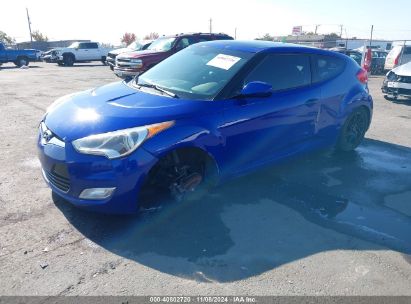 Lot #3035094793 2013 HYUNDAI VELOSTER BASE W/BLACK