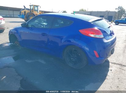 Lot #3035094793 2013 HYUNDAI VELOSTER BASE W/BLACK