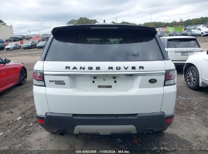 Lot #3005345685 2016 LAND ROVER RANGE ROVER SPORT 3.0L V6 SUPERCHARGED HSE