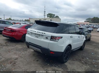 Lot #3005345685 2016 LAND ROVER RANGE ROVER SPORT 3.0L V6 SUPERCHARGED HSE