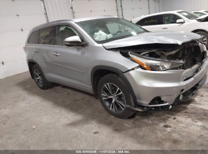 Lot #3035083679 2016 TOYOTA HIGHLANDER XLE V6