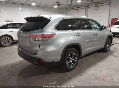 Lot #3035083679 2016 TOYOTA HIGHLANDER XLE V6