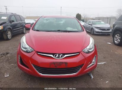 Lot #3030609955 2016 HYUNDAI ELANTRA SE