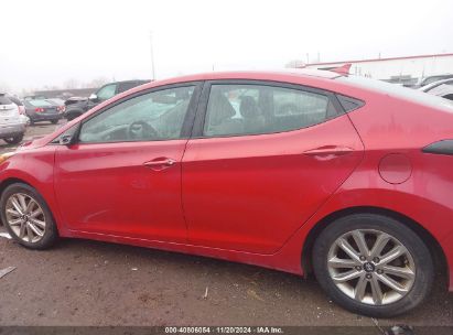 Lot #3030609955 2016 HYUNDAI ELANTRA SE