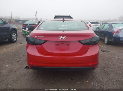 Lot #3030609955 2016 HYUNDAI ELANTRA SE