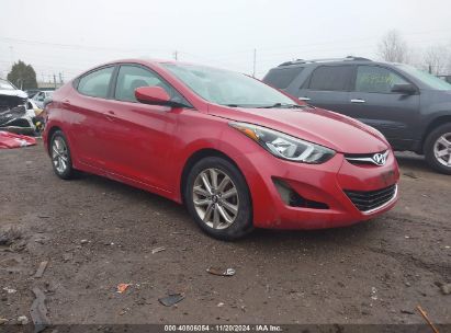 Lot #3030609955 2016 HYUNDAI ELANTRA SE