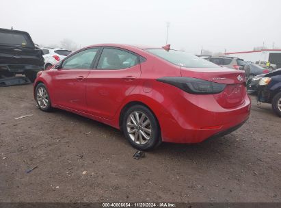 Lot #3030609955 2016 HYUNDAI ELANTRA SE