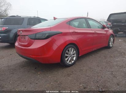 Lot #3030609955 2016 HYUNDAI ELANTRA SE