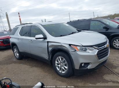 Lot #3030609956 2021 CHEVROLET TRAVERSE FWD LT CLOTH