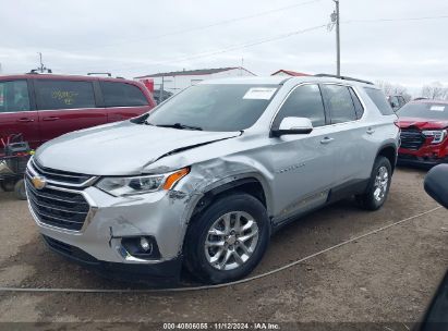 Lot #3030609956 2021 CHEVROLET TRAVERSE FWD LT CLOTH