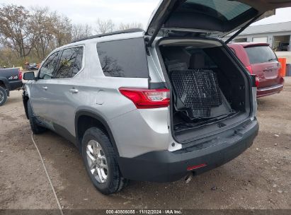 Lot #3030609956 2021 CHEVROLET TRAVERSE FWD LT CLOTH