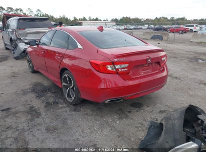 Lot #2995294491 2019 HONDA ACCORD SPORT