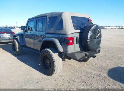 Lot #2995292646 2021 JEEP WRANGLER UNLIMITED RUBICON 4X4