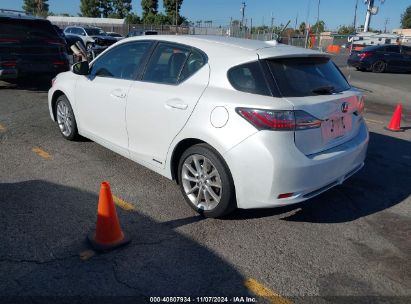 Lot #2992832277 2012 LEXUS CT 200H PREMIUM