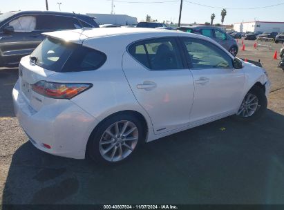 Lot #2992832277 2012 LEXUS CT 200H PREMIUM