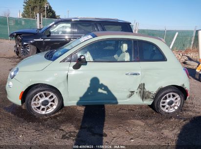 Lot #2992821714 2015 FIAT 500C POP