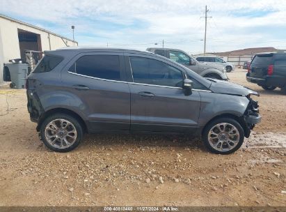 Lot #3035083749 2021 FORD ECOSPORT TITANIUM