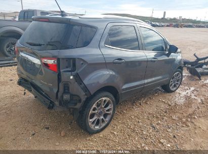 Lot #3035083749 2021 FORD ECOSPORT TITANIUM