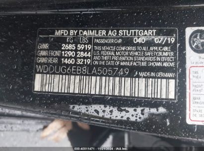 Lot #3034472625 2020 MERCEDES-BENZ S 450 4MATIC