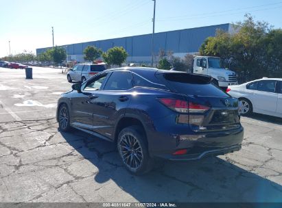 Lot #2992832257 2022 LEXUS RX 450H F SPORT HANDLING